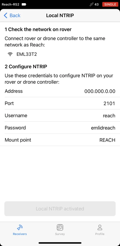 Reach RS2+ as a base