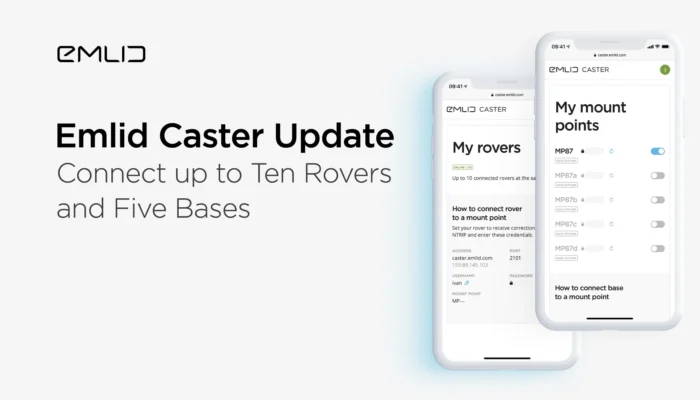 Emlid Caster Update: Connect up to Ten Rovers and Five Bases