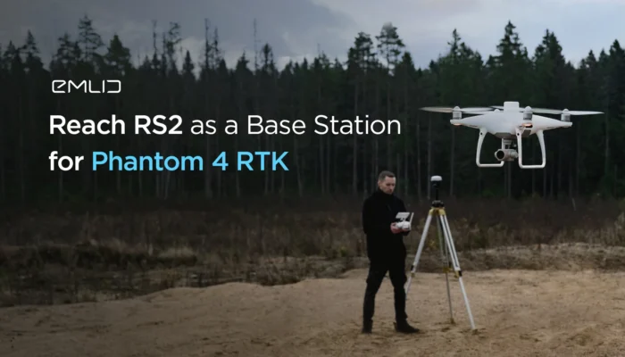 Connecting Reach RS2 to DJI Phantom 4 RTK over Emlid Caster
