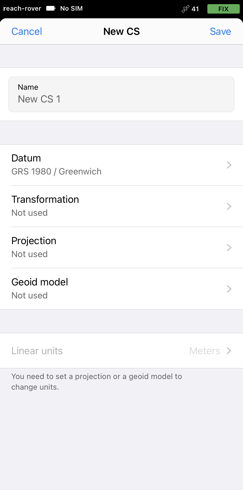Custom Coordinate System in ReachView 3