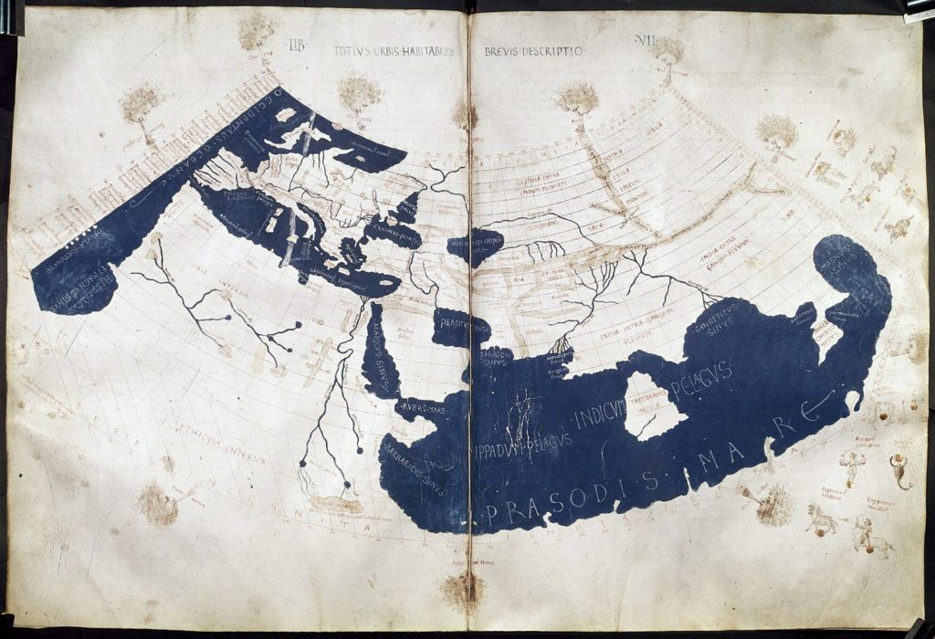 Ptolemy’s world map reconstructed from his “Geography”