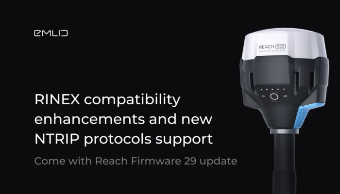 Reach Firmware 29 update brings advanced RINEX logging and extended NTRIP protocols support