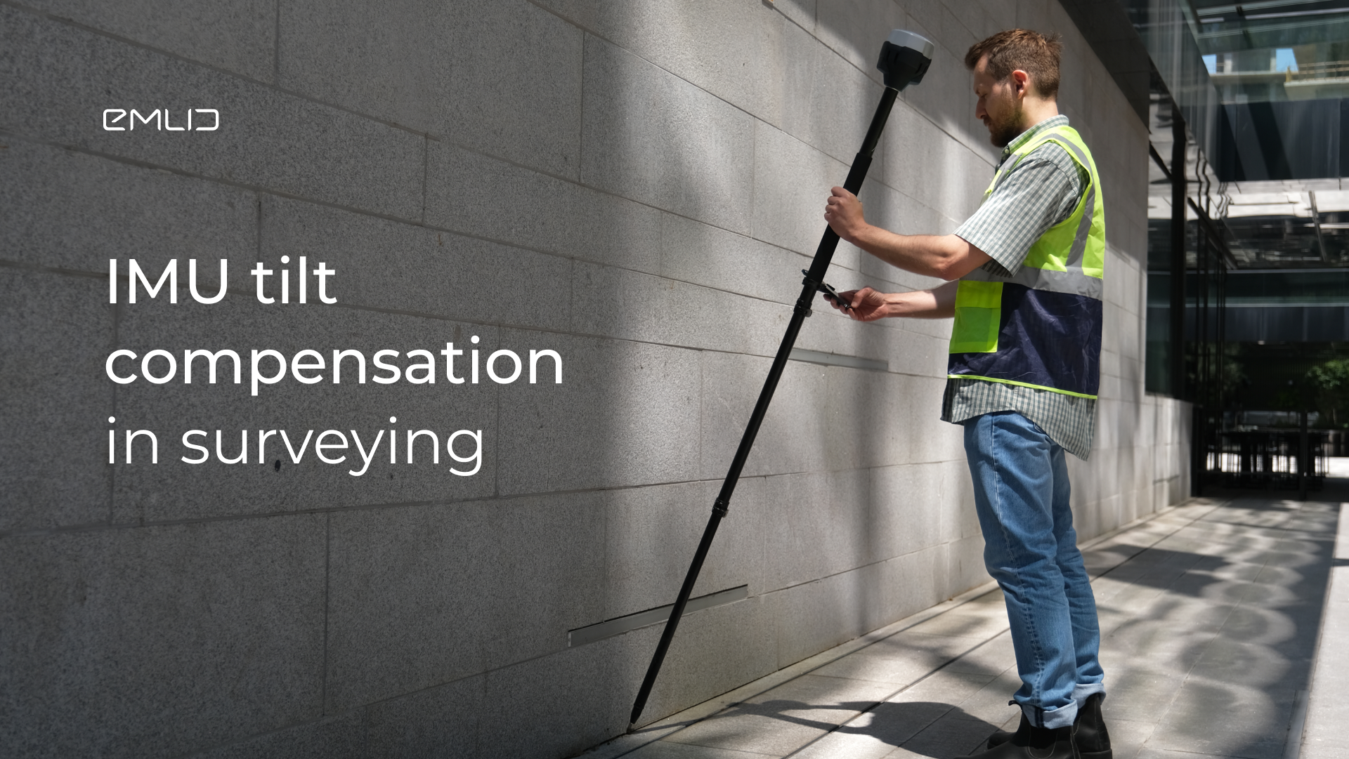 What is IMU tilt compensation in surveying