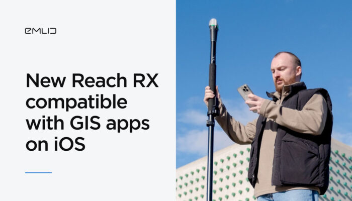 Meet the new-gen Reach RX RTK rover, now compatible with all popular GIS apps on iOS