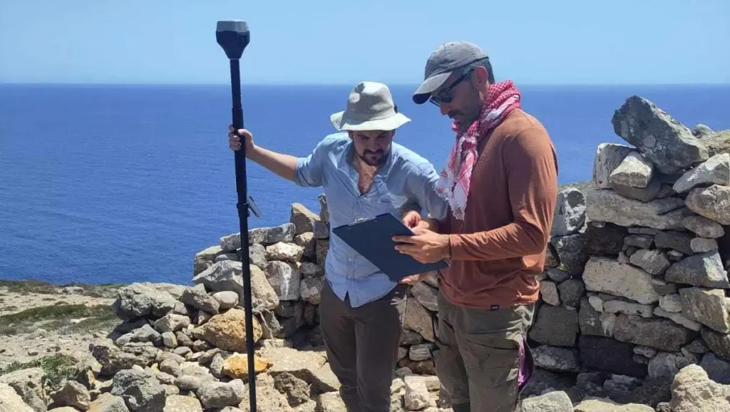 Emlid equipment used in archaeology