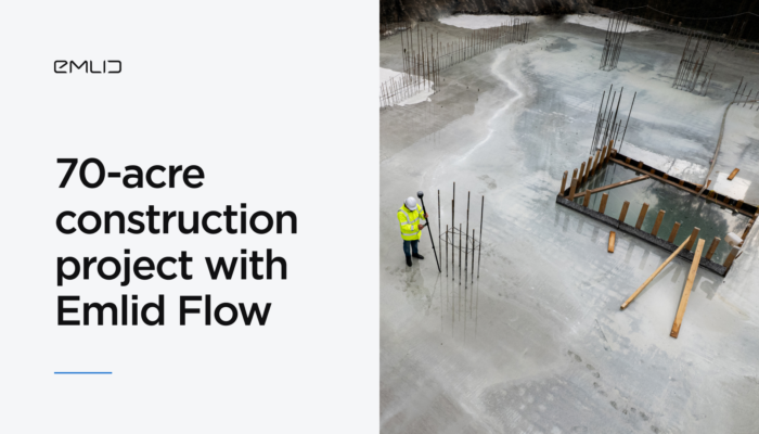 How Emlid Flow site survey app powered a 70-acre construction project