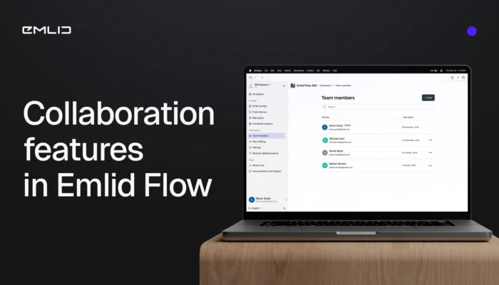 Manage teamwork surveys with collaboration tools in Emlid Flow