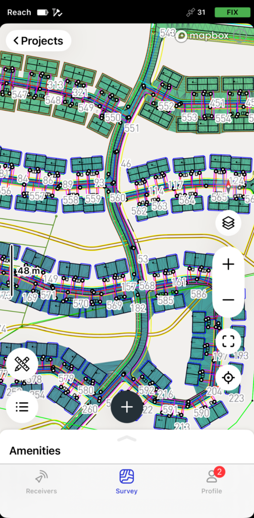 Project view in Emlid Flow