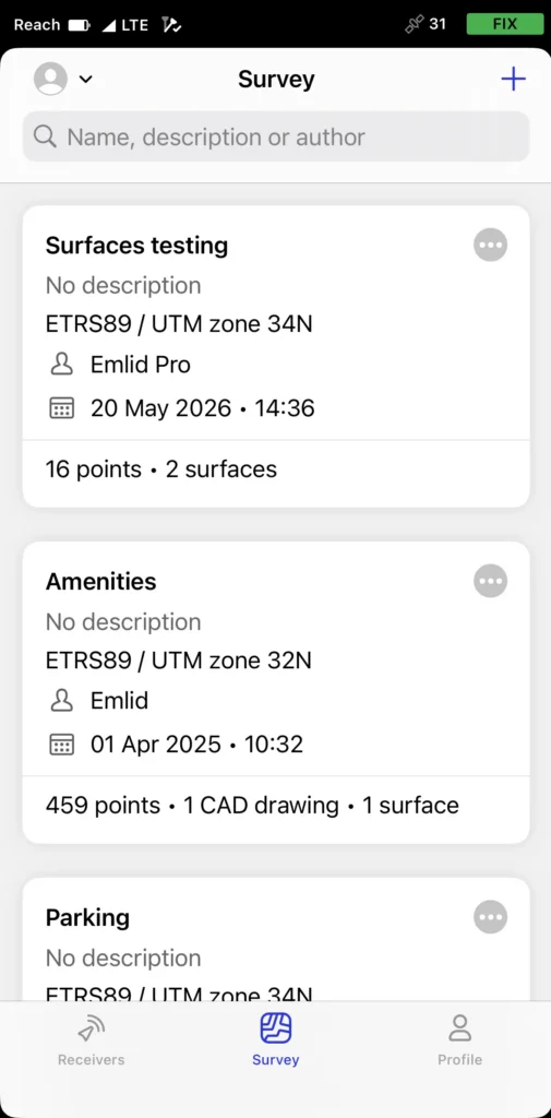 Projects in Emlid Flow