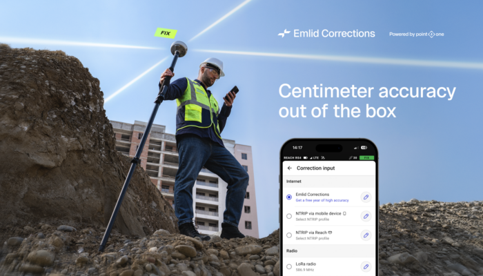 Reach receivers now have built-in RTK corrections 