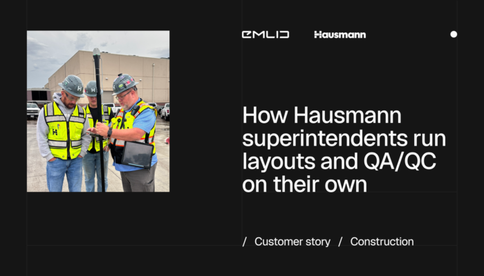 Simple enough for non-surveyors: how Hausmann Construction’s superintendents run Emlid’s GNSS